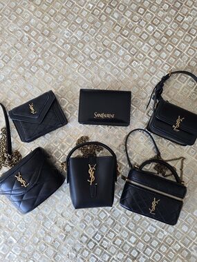 Saint Laurent Black Leather Minis!